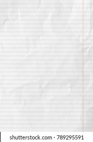 Lined Paper White Background Texture