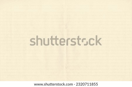Lined sheet old notebook. Empty blank from copybook. Geometric background with horizontal lines for your design. 