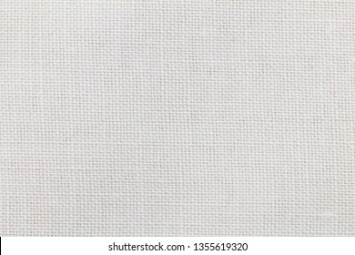 Linen Background - Abstract White Cloth Texure - Macro Photo