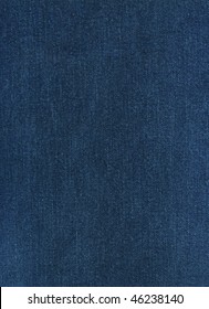 Linen Striped Textured Dark Blue Denim Fabric Background