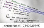 lines of computer code on a screen