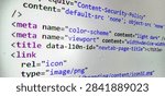 lines of computer code on a screen