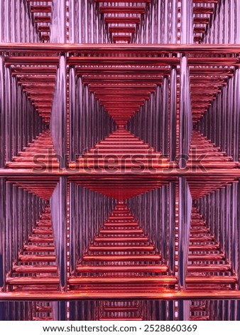 lines and forms that create recursion. a beautiful optical phenomenon that hypnotizes and soothes the eye. meditative image