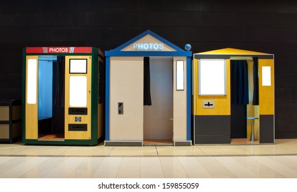 A Lineup Of Photo Booths