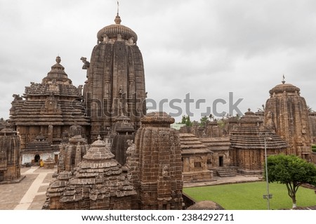 Lingaraj Temple, built in 11th century, is dedicated to Lord Shiva and is considered as the largest temple of the city.Old Town, Bhubaneswar, Odisha, India