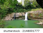 Lingjiao Waterfall a waterfall located in Pingxi District, New Taipei City, Taiwan