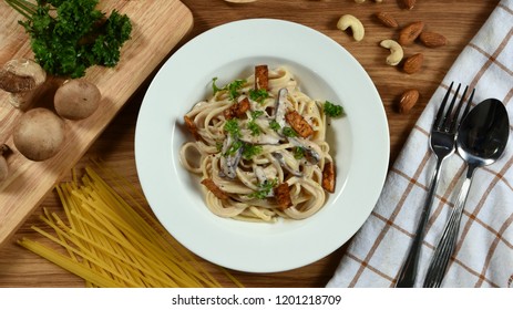 Linguine Carbonara Pasta Vegan