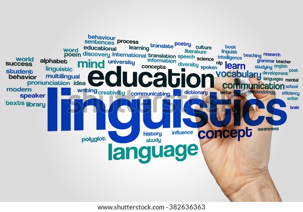 Linguistics Concept Word Cloud Background Stock Photo 382636363 ...