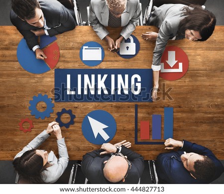 Linking Connection Share Hyperlink Concept
