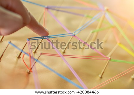 Linking entities. Network, networking, social media, connectivity, internet communication abstract. the photo network error concept.