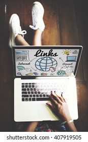 Links Global Communication Connection Hyperlink Concept