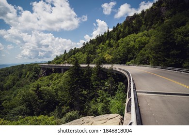 Linn Cove Viaduct Near Grandfather Mountain NC