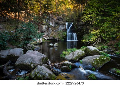 Linn Falls At Aberlour In Moray, Scotland