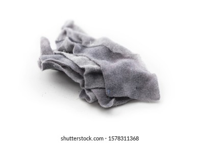 Lint And Dust Of Clothes Dryer, Isolated On White.