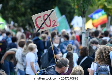Linz, Austria - 09 24 2021 - Global climate strike, Fridays for Future - Shutterstock ID 2047190996