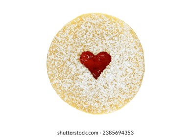 Linzer cookie isolated on white background - Powered by Shutterstock