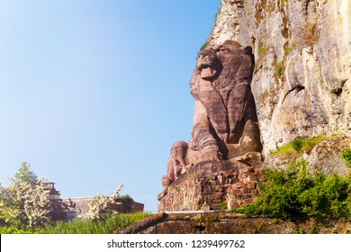 Lion Of Belfort Historical Monument In France