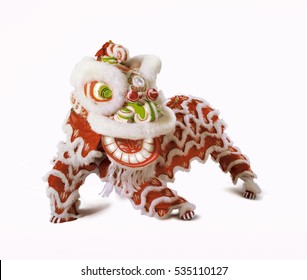 Lion Dance Isolated