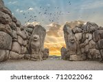 The Lion Gate in the south west of Hattusa at sun rise, also known as Hattusha, is an ancient city located near modern Bogazkale in the Corum Province of Turkey’s Black Sea Region.