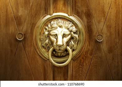 Lion Head Door Knocker, Ancient Knocker