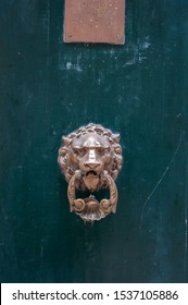 Lion Head Shaped Brass Door Knock