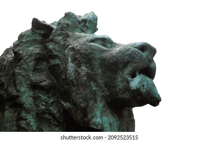 Lion Statue At Chicago Art Institute