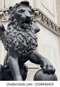 Lion Statue In City Of London