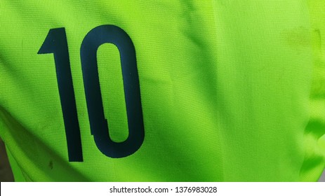 Lionel Messi Branded Number 10 Green Shirt.