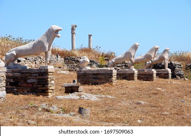 The Lions Of Delos Greece
