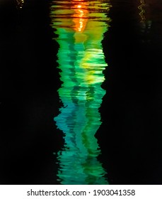 Lion's Gate Bridge At Night In Vancouver BC