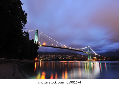 Lions Gate Bridge And North Shore, Vancouver, British Columbia