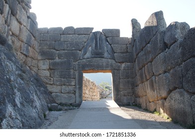 Lion's Gate Of Mykines, Epidaurus, Greece