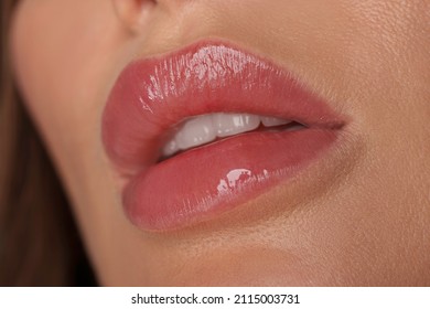 Lip Blush Lips Close up Natural Lips White teeth