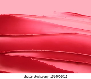 Lip Gloss Pink Red Smear Background Texture