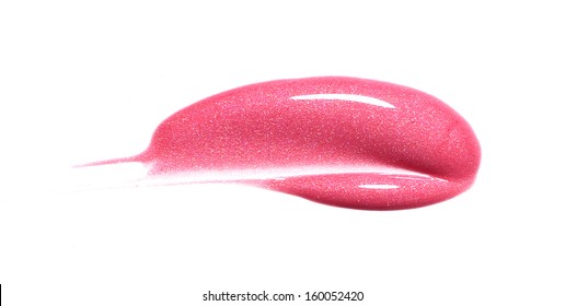 Lip Gloss Sample Isolated On White 