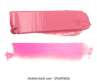 Lip Gloss Swatches Isolated On White