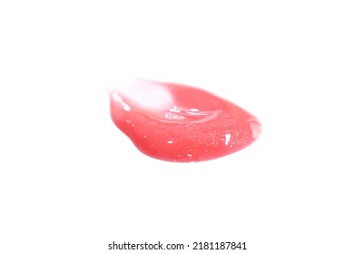 Lip gloss. Lip tint. Red lip makeup item.