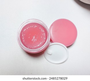 Lip skin care.  lip balm.  lip masks.   Beauty cosmetics concept. lip sleeping mask - Powered by Shutterstock