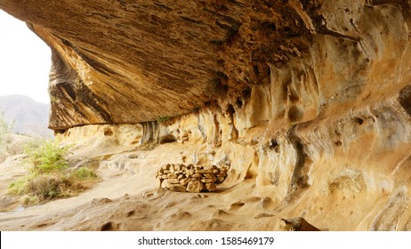 Liphofung Cave Or Rock Shelter Entrance, Lesotho