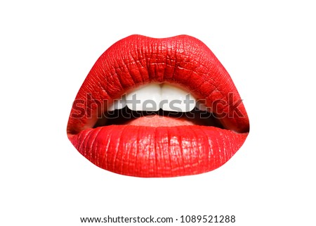 rød læbestift blowjob