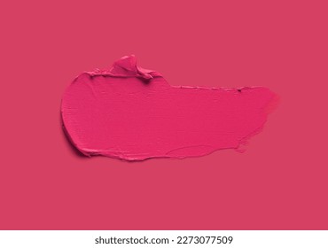 Palos de labios abstractos manchas textura de fondo fucsia rosa multicolor aislada en fondo blanco