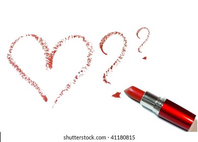 lipstick heart picture