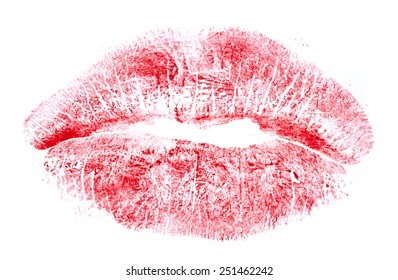 Lipsticks Kiss Isolated On White Background Stock Photo (edit Now 