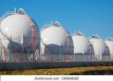 Liquefied  Petroleum Gas (LPG) Storage Tanks. Gas Plant. 