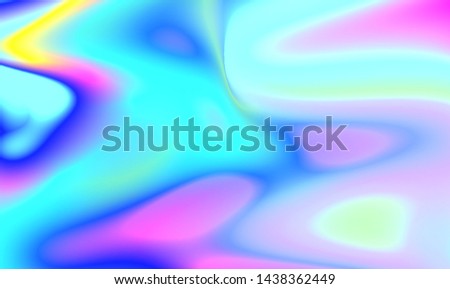 Liquid Chromatic Holographic Texture, Wrinkled Foil Background. Gas Fuel Rainbow.