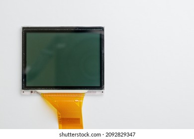 liquid crystal display, matrix on a white background