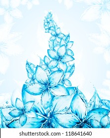 Liquid Flower Background