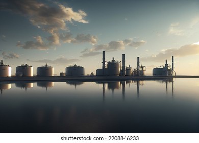 liquid gas tanks, energy security - Shutterstock ID 2208846233