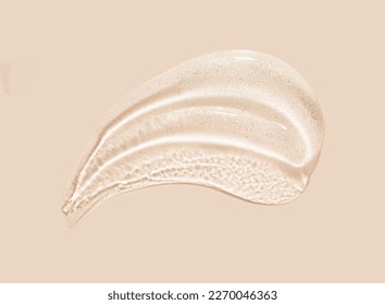 Liquid gel cosmetic smudge drops texture beige grey background  - Shutterstock ID 2270046363