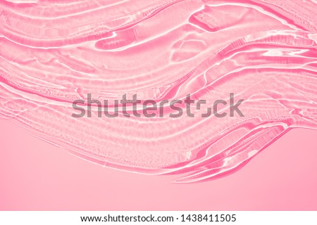 Liquid gel cosmetic smudge pink